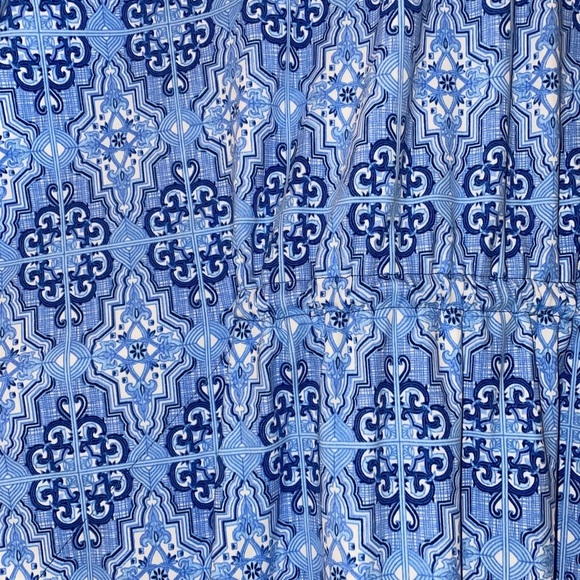 CABANA LIFE GORGEOUS BLUE GEOMETRIC SWIMSUIT COVER UP SZ SMALL - Picture 4 of 7